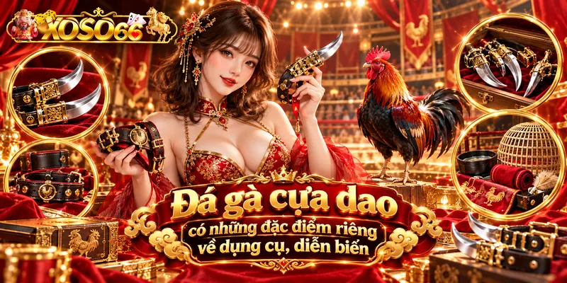 Đá gà cựa dao có những đặc điểm riêng về dụng cụ, diễn biến