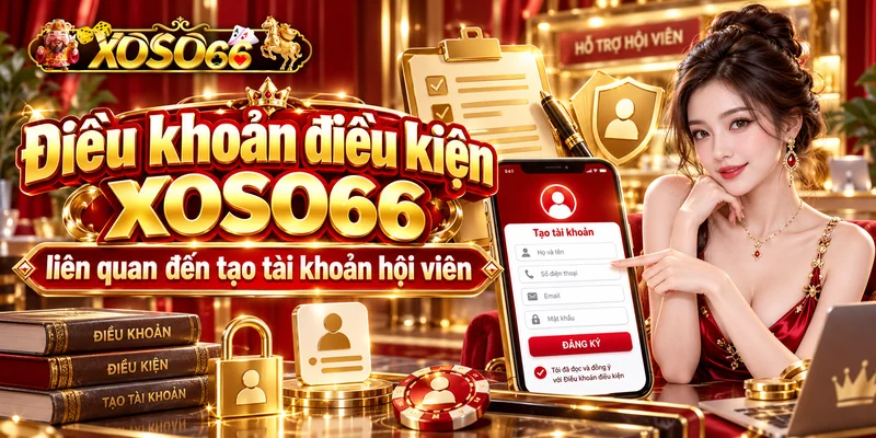 Điều khoản điều kiện XOSO66 liên quan đến tạo tài khoản hội viên