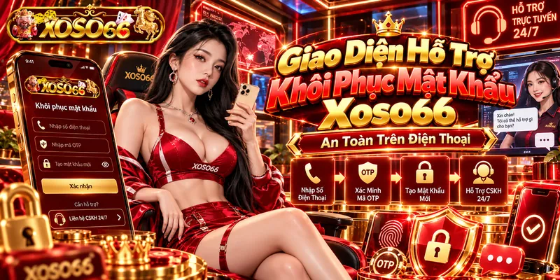Giao diện hỗ trợ khôi phục mật khẩu Xoso66 an toàn trên điện thoại