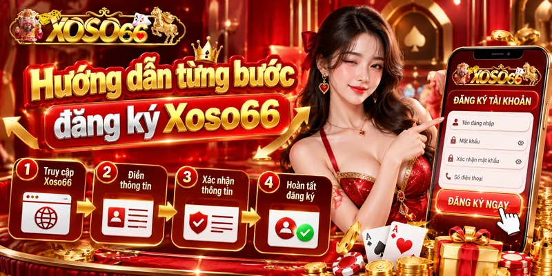 Hướng dẫn từng bước đăng ký Xoso66