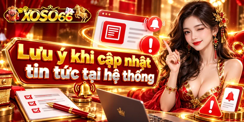 Lưu ý khi cập nhật tin tức tại hệ thống