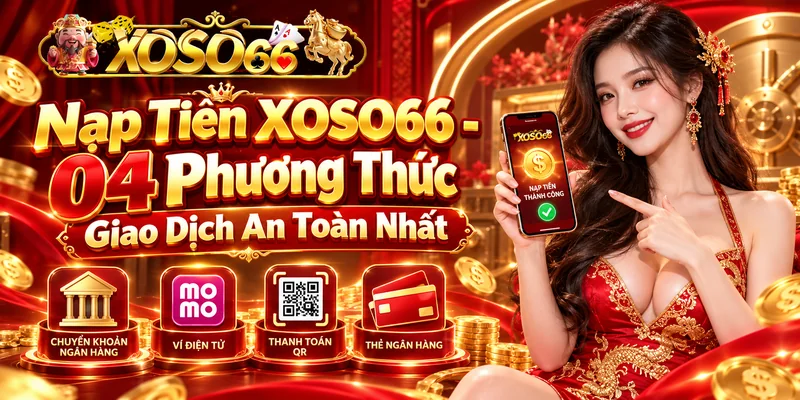 Nạp Tiền XOSO66 - 04 Phương Thức Giao Dịch An Toàn Nhất