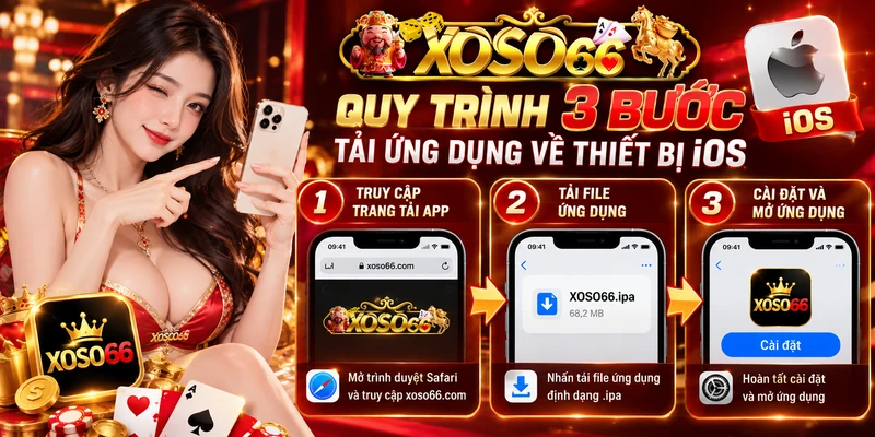 Quy trình 3 bước tải ứng dụng về thiết bị iOS