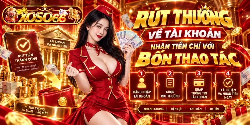 Rút Thưởng Về Tài Khoản Nhận Tiền Chỉ Với Bốn Thao Tác