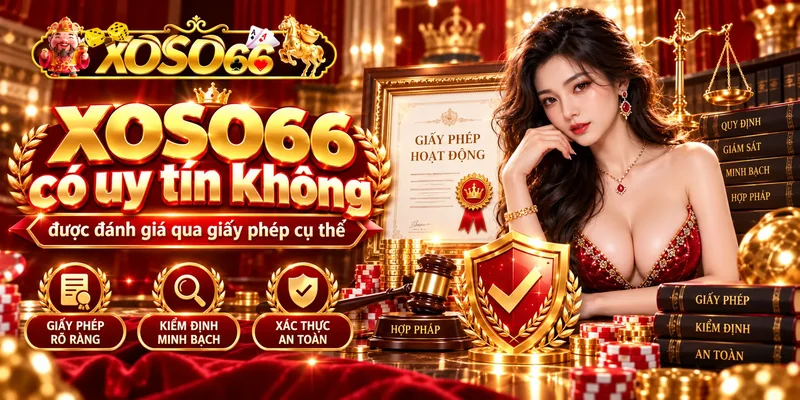 XOSO66 có uy tín không được đánh giá qua giấy phép cụ thể